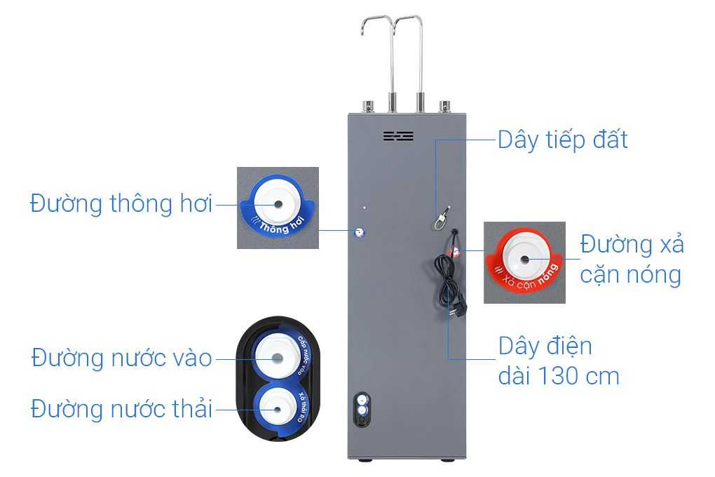 Máy lọc nước RO nóng nguội Hydrogen Sanaky SNK-TV2HK40 11 lõi