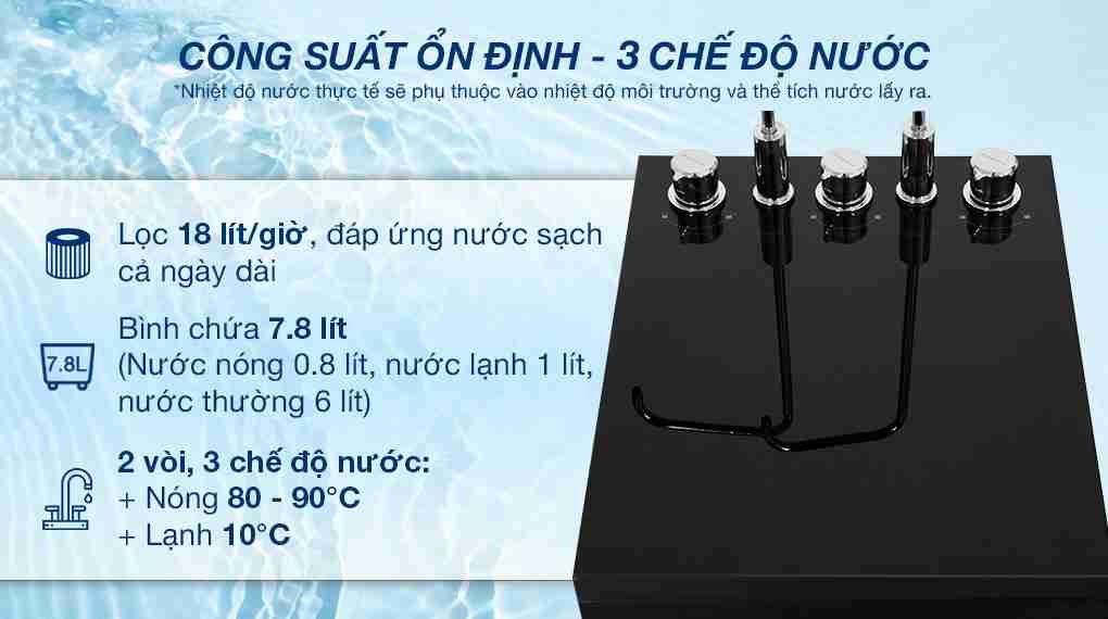 Máy lọc nước RO nóng nguội lạnh Kangaroo KG10A18 10 lõi