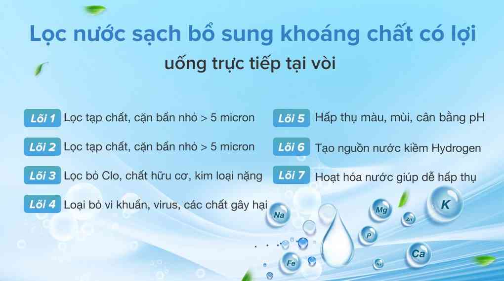 Máy lọc nước RO nóng lạnh Korihome WPK-903 7 lõi