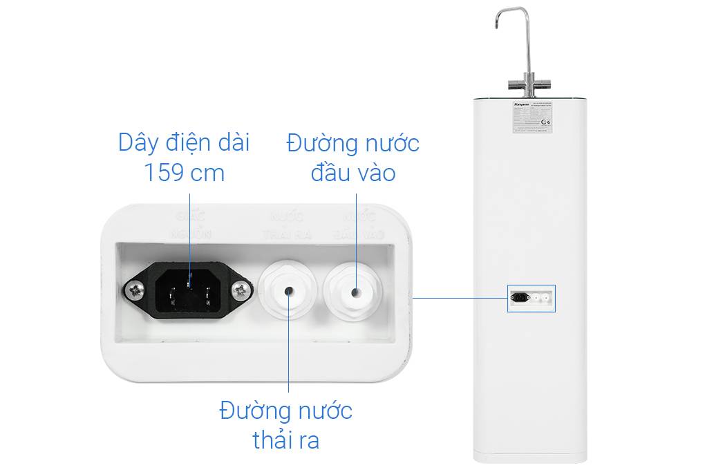 Máy lọc nước RO Hydrogen Kangaroo KG100HD2 8 lõi