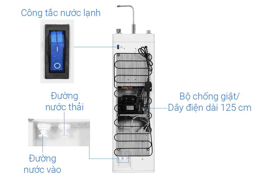Máy lọc nước RO nóng nguội lạnh Hydrogen ROBOT HydroElite-9X 9 lõi