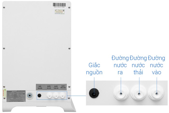 Máy lọc nước RO Hydrogen Kangaroo KG100HU 5 lõi