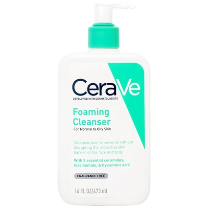 Sữa Rửa Mặt CeraVe Sạch Sâu Cho Da Thường Đến Da Dầu 236ml