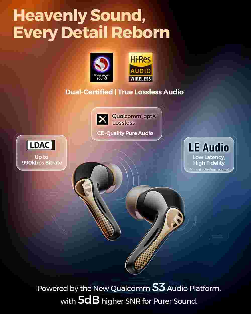 Tai nghe Bluetooth True Wireless SoundPeats Air5 Pro+
