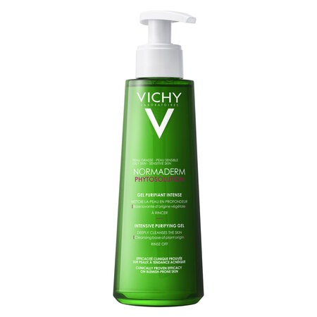 Sữa Rửa Mặt Vichy Dạng Gel Làm Sạch Sâu & Giảm Nhờn 400ml (full size, dạng chai vòi nhấn)