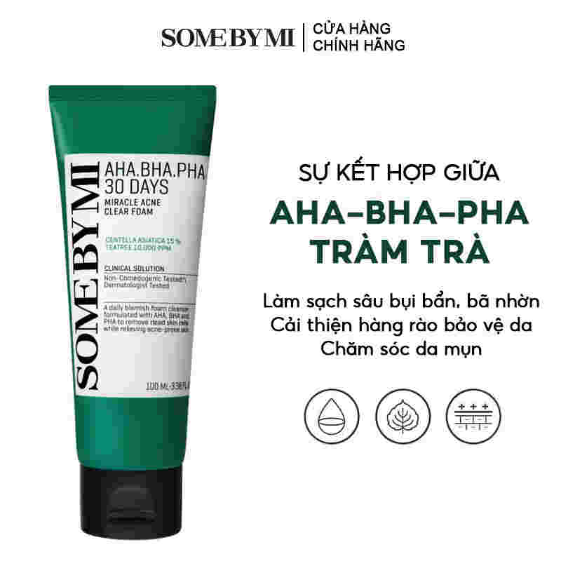 Sữa Rửa Mặt Some By Mi Làm Sạch Sâu Cho Da Dầu Mụn 100ml