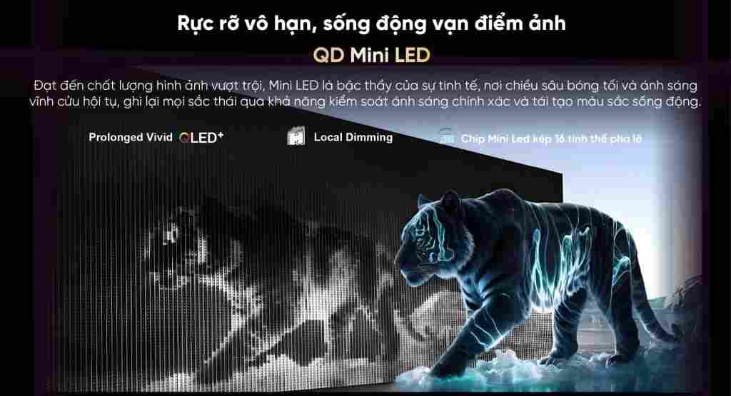 Google Tivi QD-Mini LED Coocaa 4K 75 inch 75V75