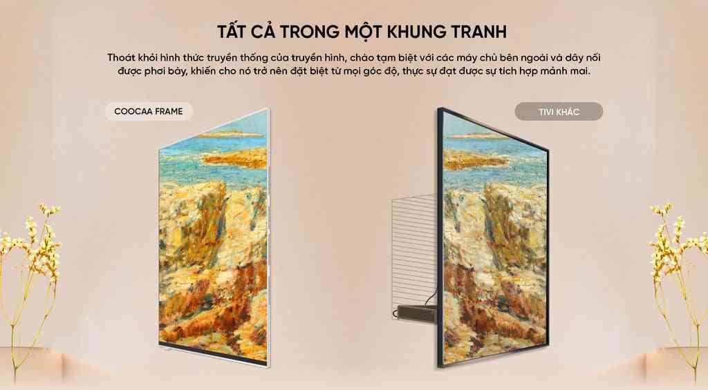 Google Tivi Khung Tranh Coocaa QLED 4K 55 inch 55LN7000G
