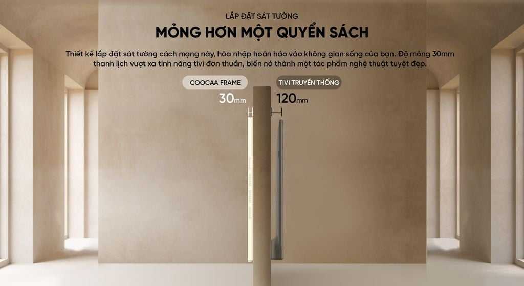 Google Tivi Khung Tranh Coocaa QLED 4K 55 inch 55LN7000G