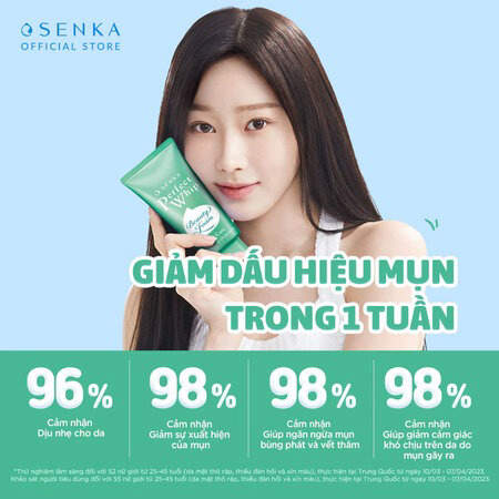 Sữa Rửa Mặt Senka Dành Cho Da Mụn 100g