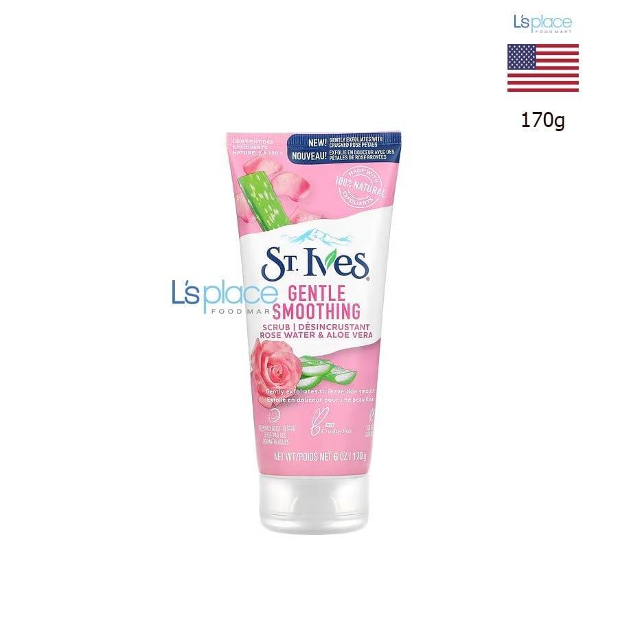 Sữa Rửa Mặt St.Ives Tẩy Tế Bào Chết Hoa Hồng & Lô Hội 170g