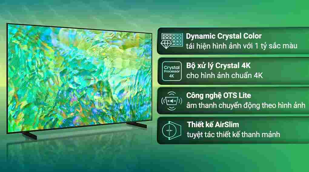 Samsung Smart TV Crystal UHD 75 inch UA75CU8000