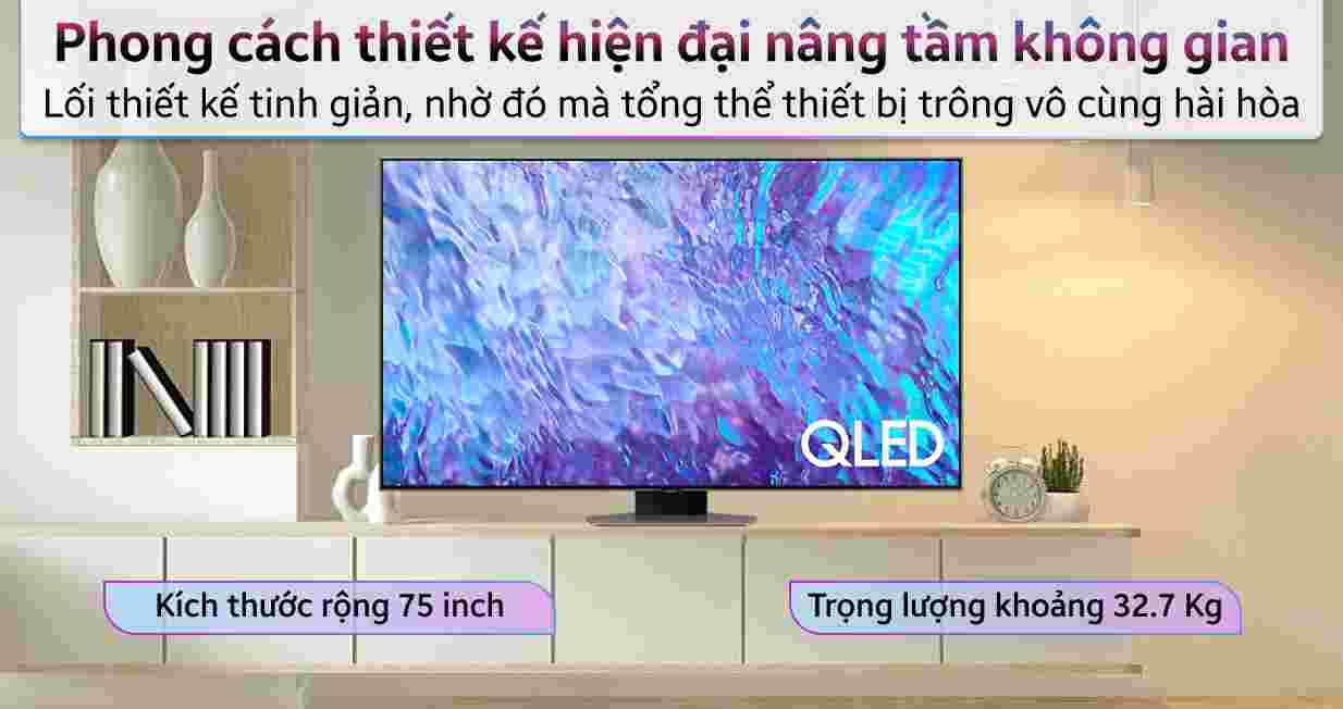Samsung Smart TV QLED 4K 75 inch QA75Q80C