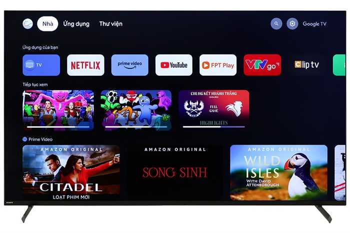 Google Tivi Sony BRAVIA XR 4K 55 inch XR-55X90L