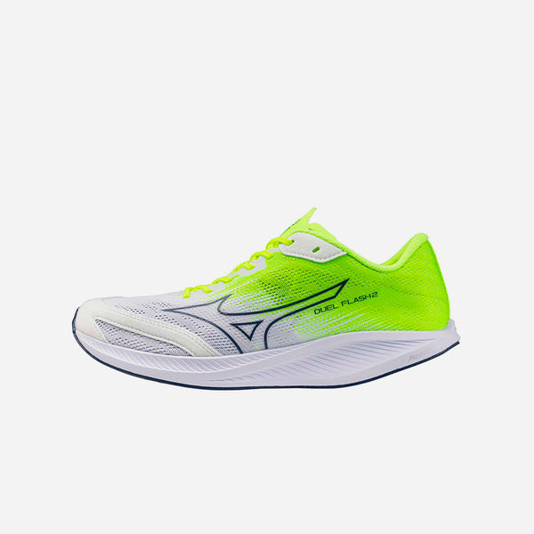 Giày Chạy Bộ Unisex Mizuno Duel Flash 2 White/Green