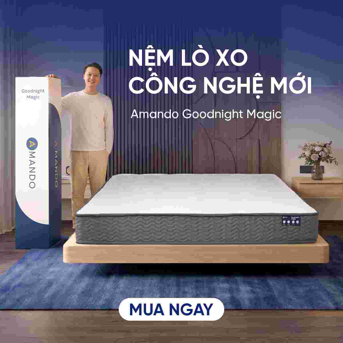 Nệm lò xo Amando Goodnight Magic 20cm