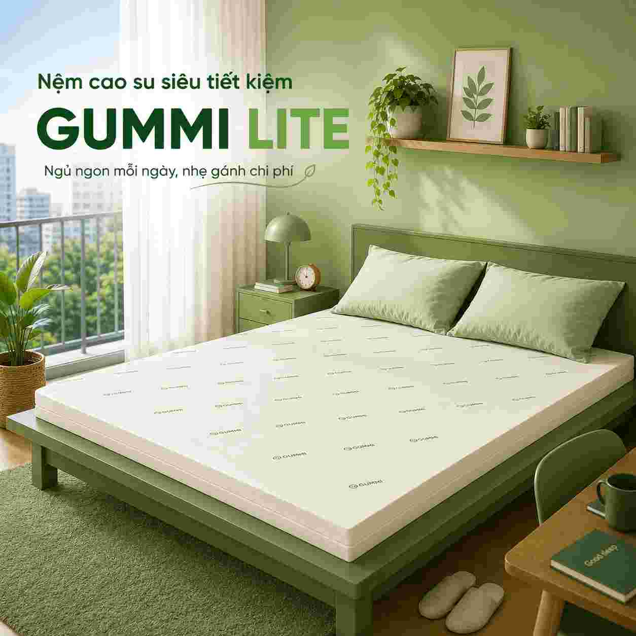 Nệm cao su Gummi Lite 10cm