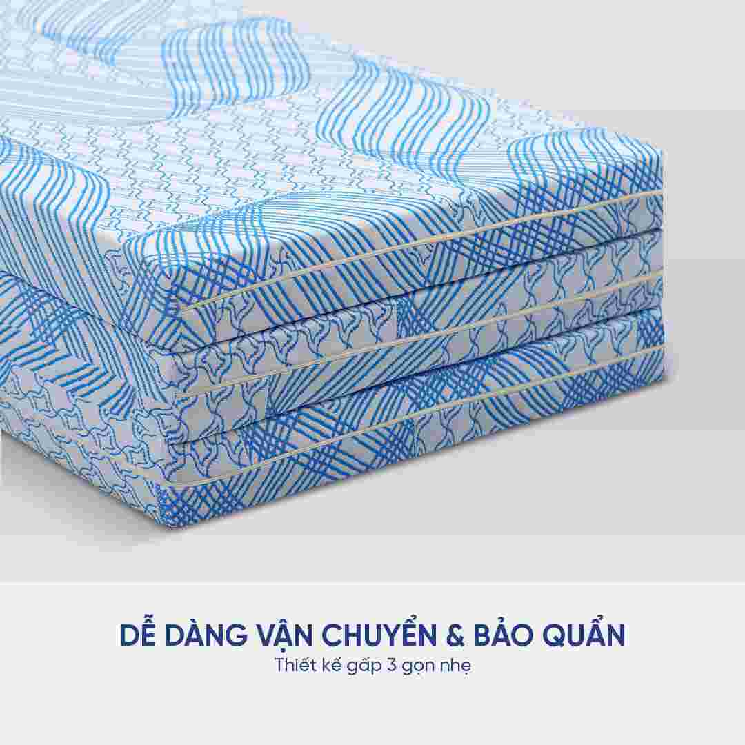 Nệm cao su bông ép đa tầng Kim Cương Titanium