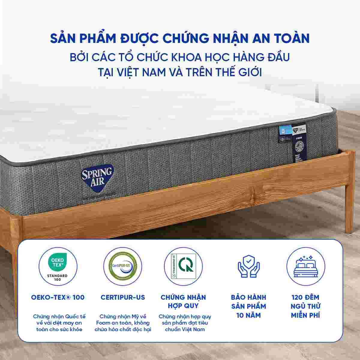 Nệm lò xo Spring Air Back Supporter Firm