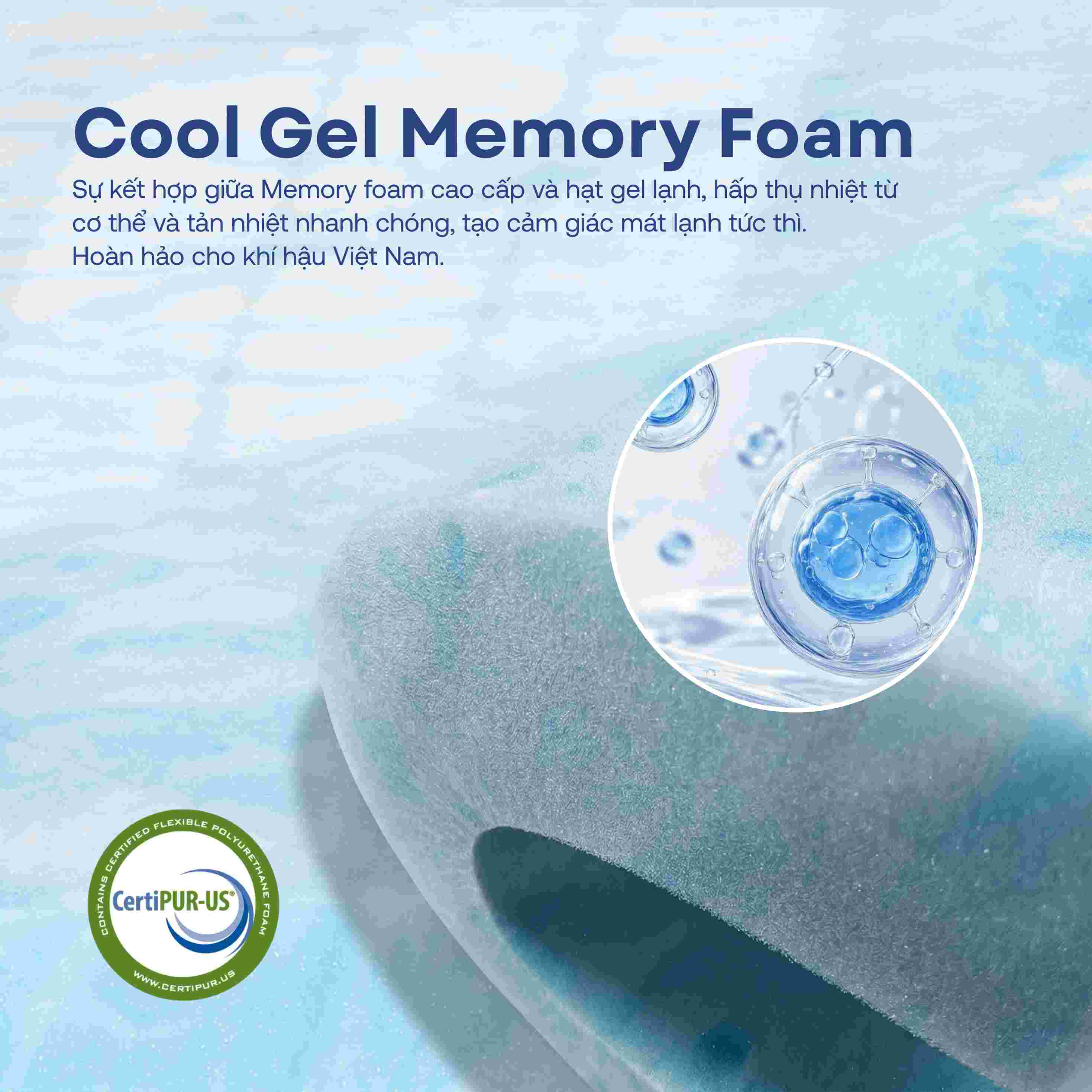 Nệm foam Comfy Cloud 2.0 siêu đàn hồi dày 15cm