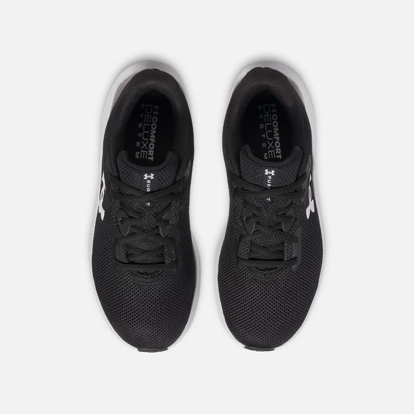 Giày Chạy Bộ Nữ Under Armour Charged Pursuit 4 Đen