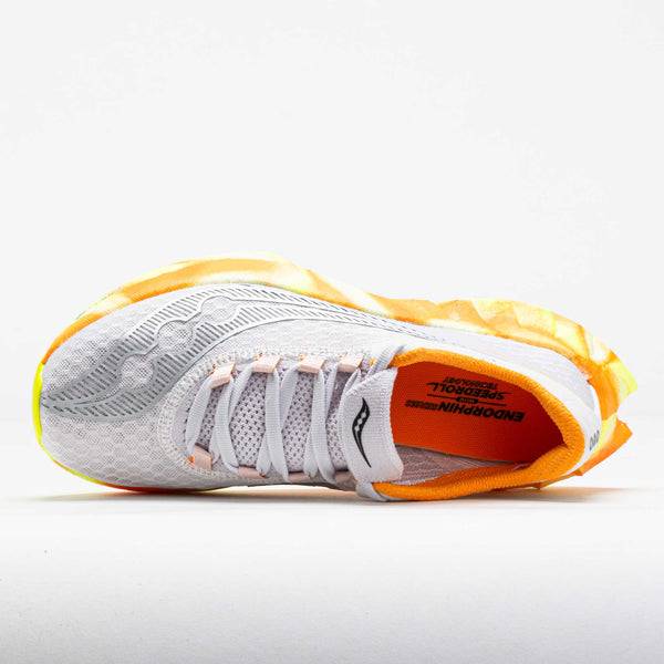 Giày Chạy Bộ Nữ Saucony Endorphin Pro 4 Trắng Xám / Đế Cam Vàng