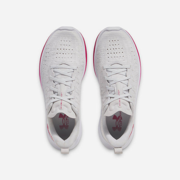 Giày Chạy Bộ Nữ Under Armour Velociti 4 Xám Halo - Hồng Fuchsia