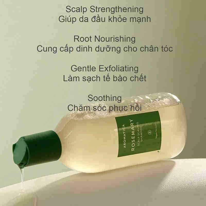 Dầu Gội Aromatica Hương Thảo Ngăn Rụng Tóc 180ml