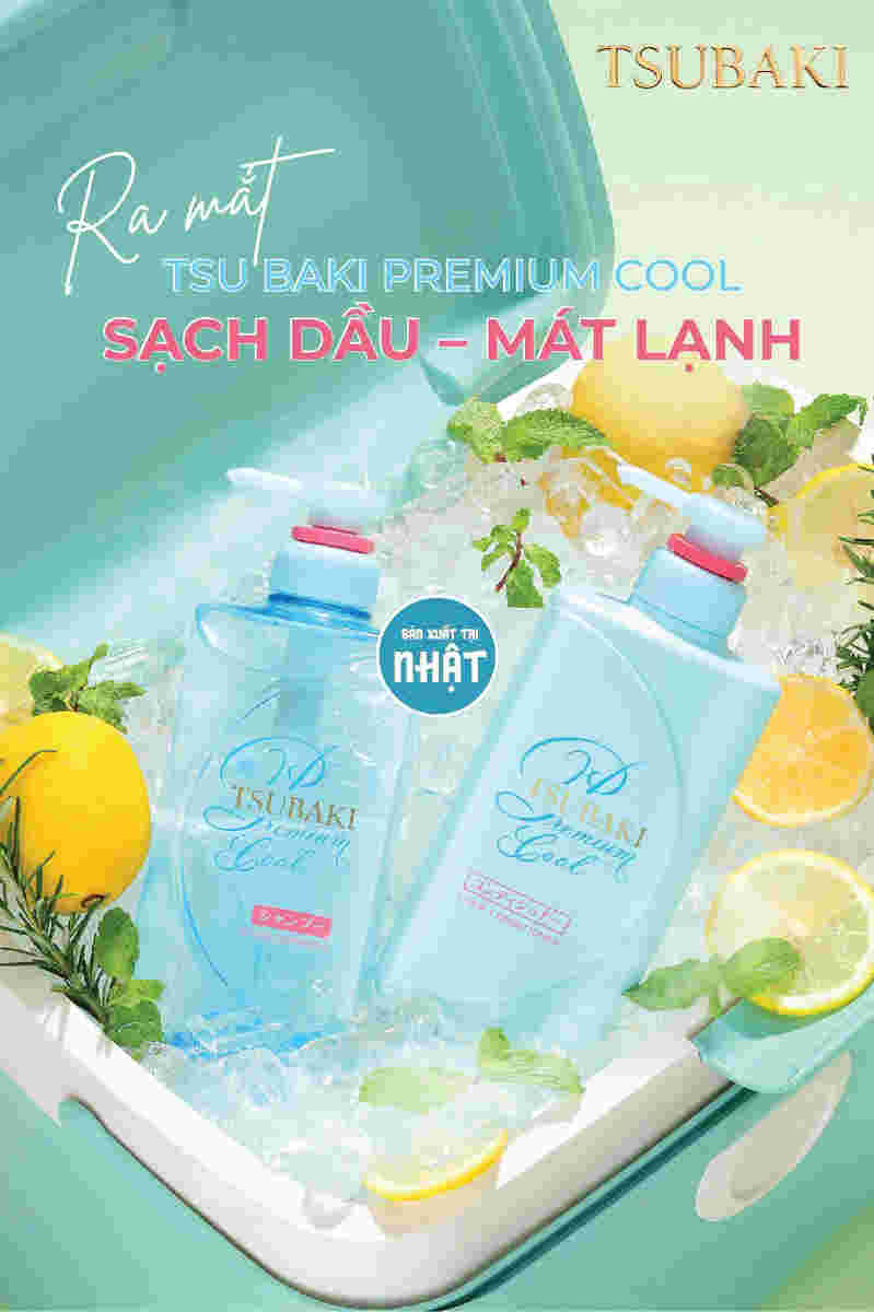 Dầu Gội Tsubaki Sạch Dầu Mát Lạnh 450ml