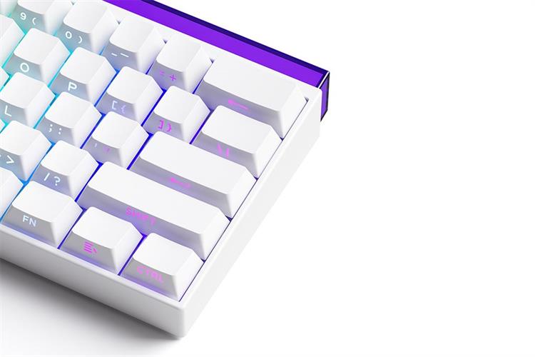 Bàn Phím Cơ Bluetooth Veekos Shine60 SP White Akko Flash Magnetic Switch