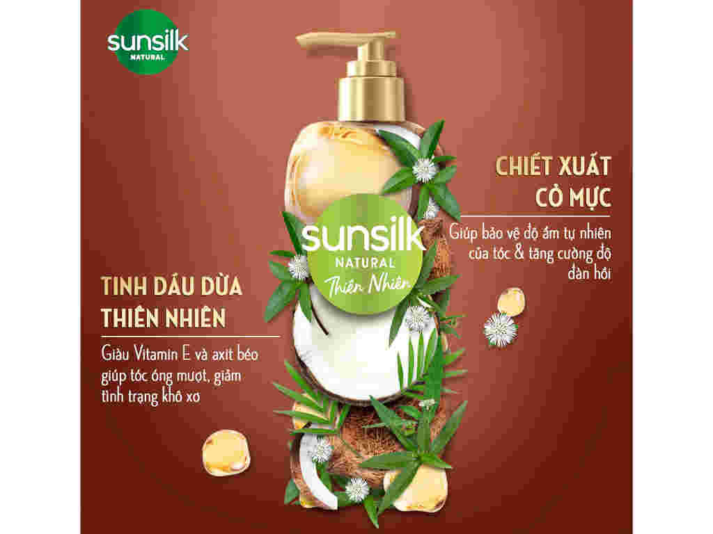 Dầu Gội Sunsilk Thiên Nhiên Dưỡng Phục Hồi 380ml