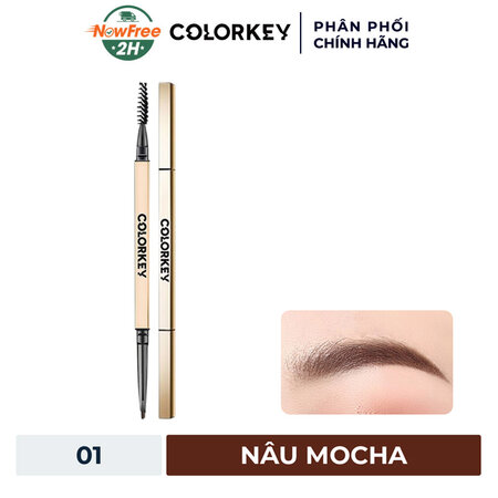 Chì Kẻ Mày Colorkey Lâu Trôi, Kháng Nước (The Rapid Eyebrow Pencil) 02