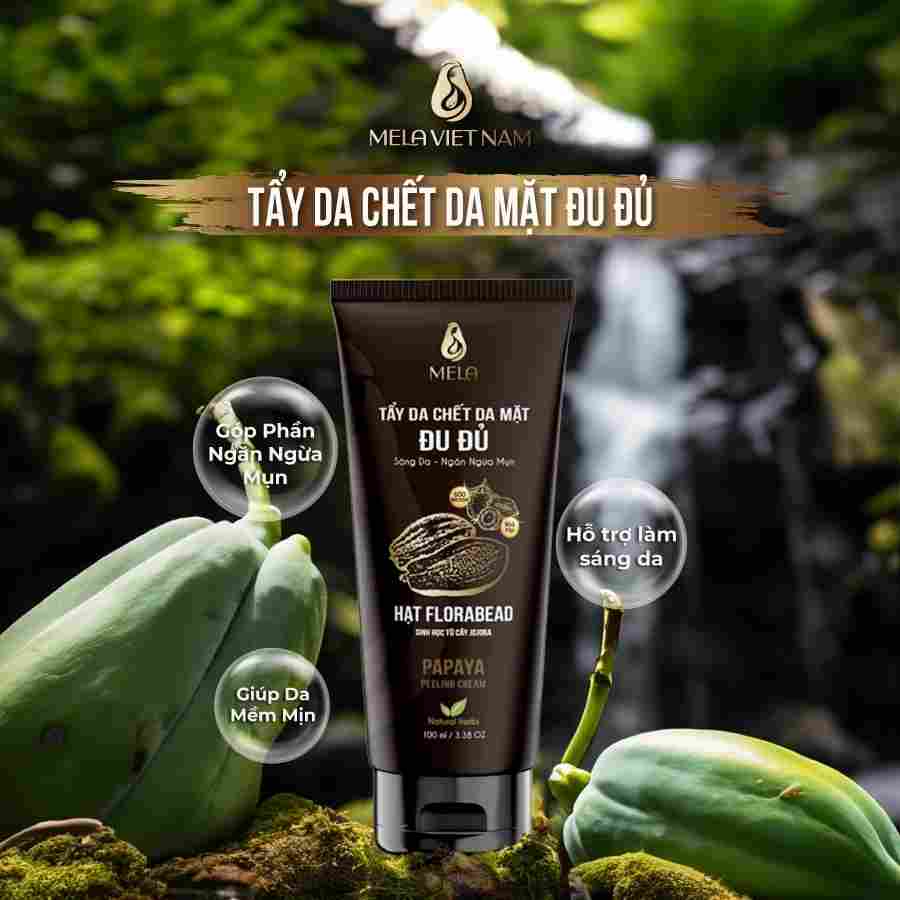Tẩy Tế Bào Chết Da Mặt Mela Chiết Xuất Đu Đủ 100ml