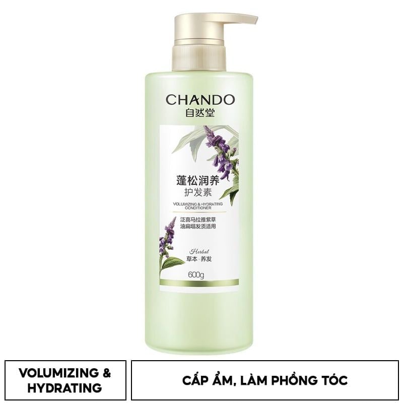 Dầu Xả Chando Cấp Ẩm Và Làm Phồng Tóc 600ml