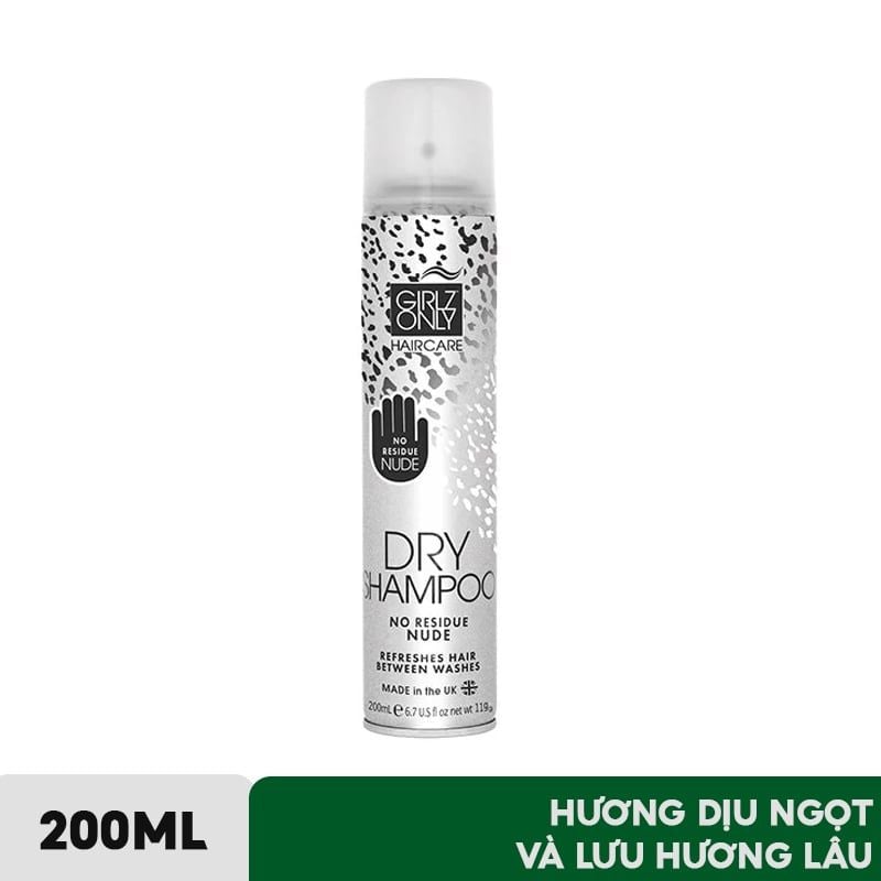 Dầu Gội Khô Girlz Only Tóc Bồng Bềnh Tức Thì 200ml