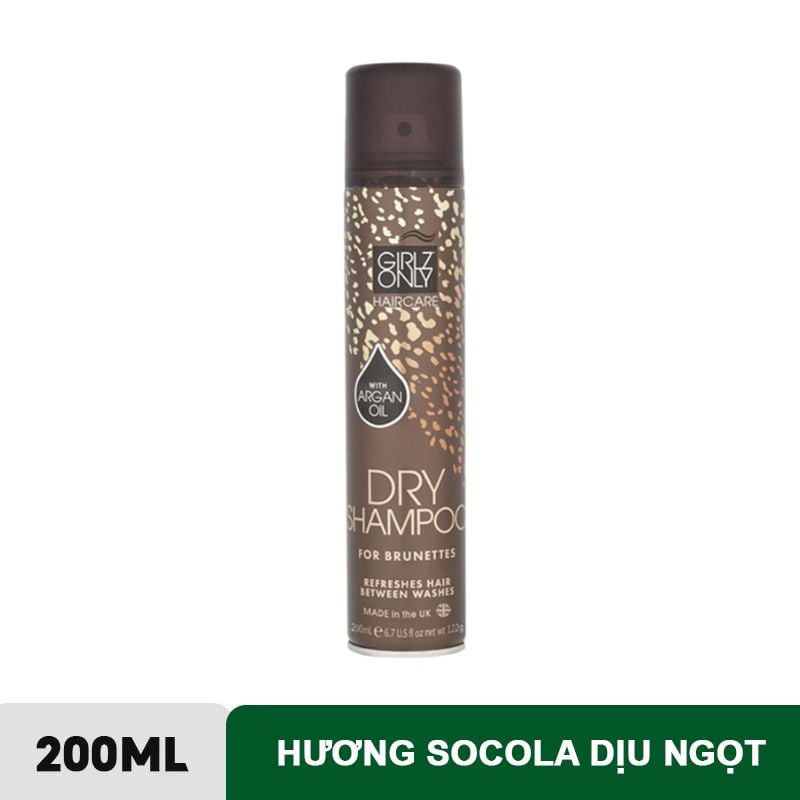 Dầu Gội Khô Girlz Only Tóc Bồng Bềnh Tức Thì 200ml