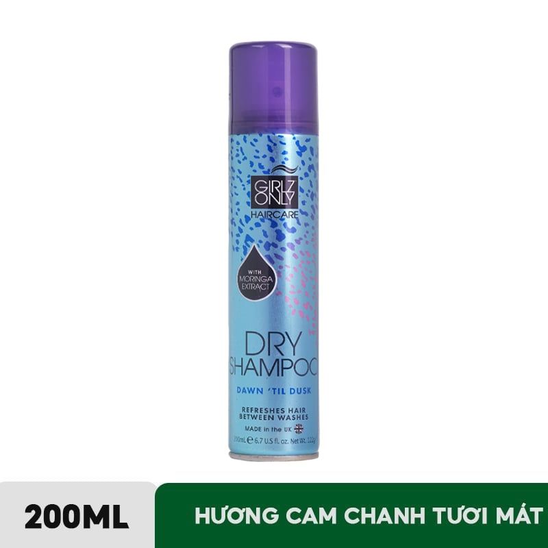 Dầu Gội Khô Girlz Only Tóc Bồng Bềnh Tức Thì 200ml