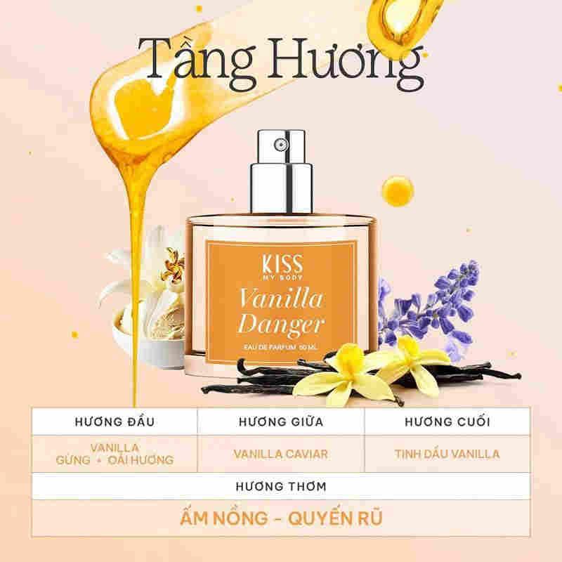 Nước Hoa Nữ Kiss My Body Hương Vanilla Danger Gelato Kiss