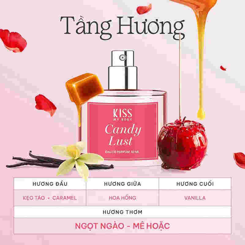 Nước Hoa Nữ Kiss My Body Hương Vanilla Danger Gelato Kiss