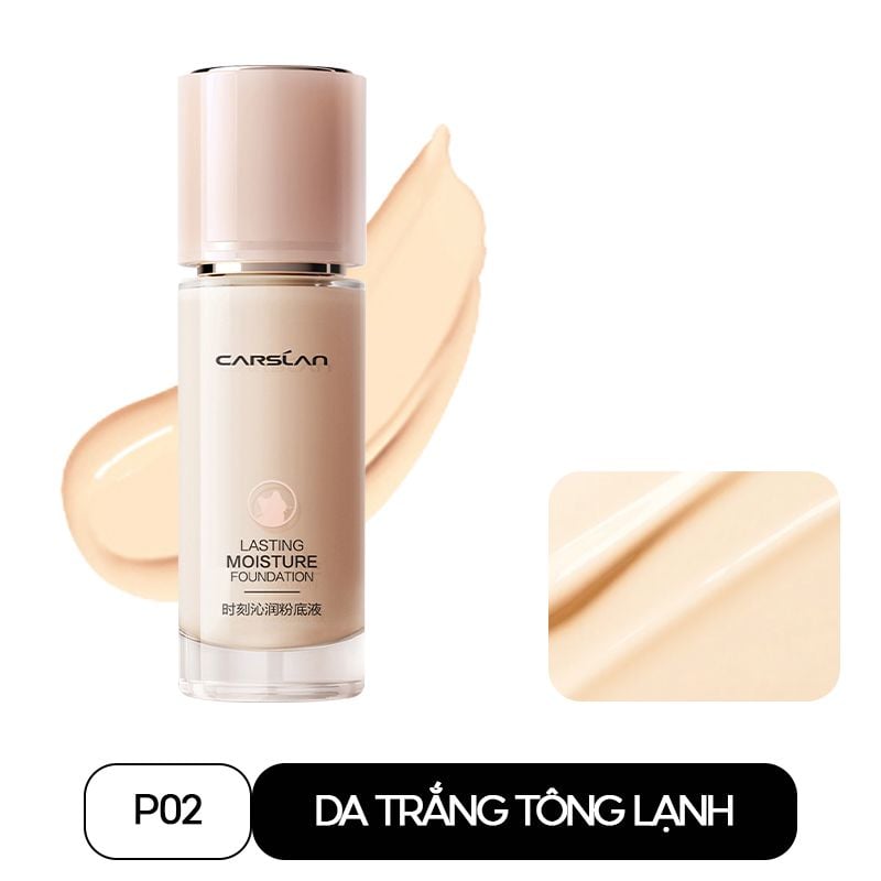 Kem Nền Carslan Ẩm Mịn Lâu Trôi P01 Tông Da Sáng