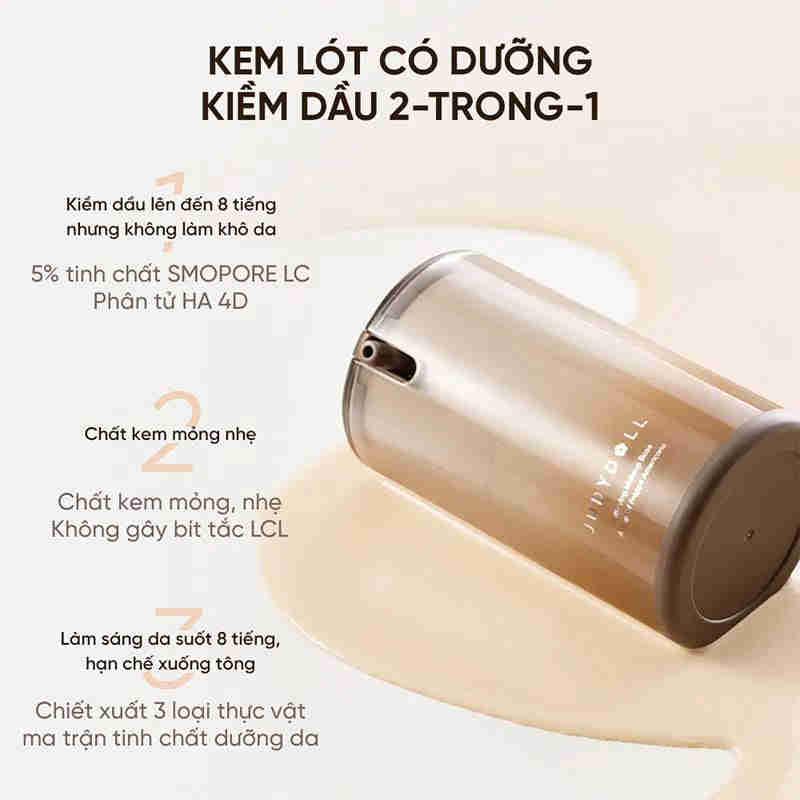 Kem Lót Judydoll Kiềm Dầu, Mỏng Nhẹ, Bền Màu (Mattifying Makeup Base) 30g