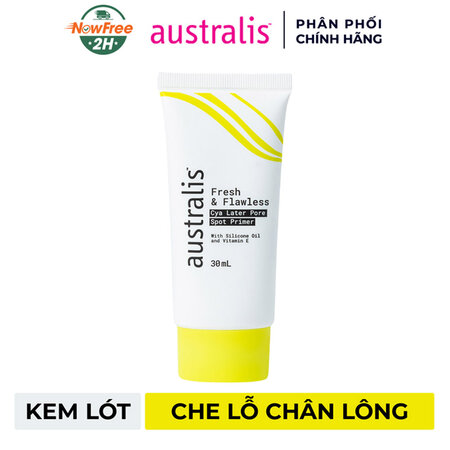 Kem Lót Australis Dưỡng Ẩm, Ngăn Ngừa Lão Hóa Da (Fresh & Flawless The Original Primer) Kem Lót Australis Fresh & Flawless The Original Primer Dưỡng Ẩm, Ngừa Lão Hóa Cho Mọi Loại Da 30ml