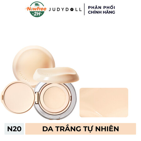 Phấn Nước Judydoll Lâu Trôi Che Phủ Cao (Long Wearing Cushion) N20 - Da trắng tự nhiên