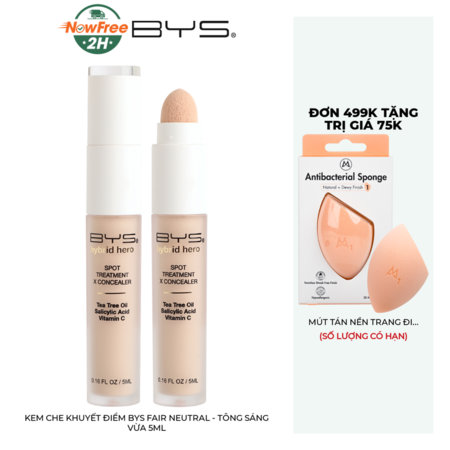 Kem Che Khuyết Điểm BYS Ivory (Hybrid Hero Spot Treatment x Concealer) Ivory