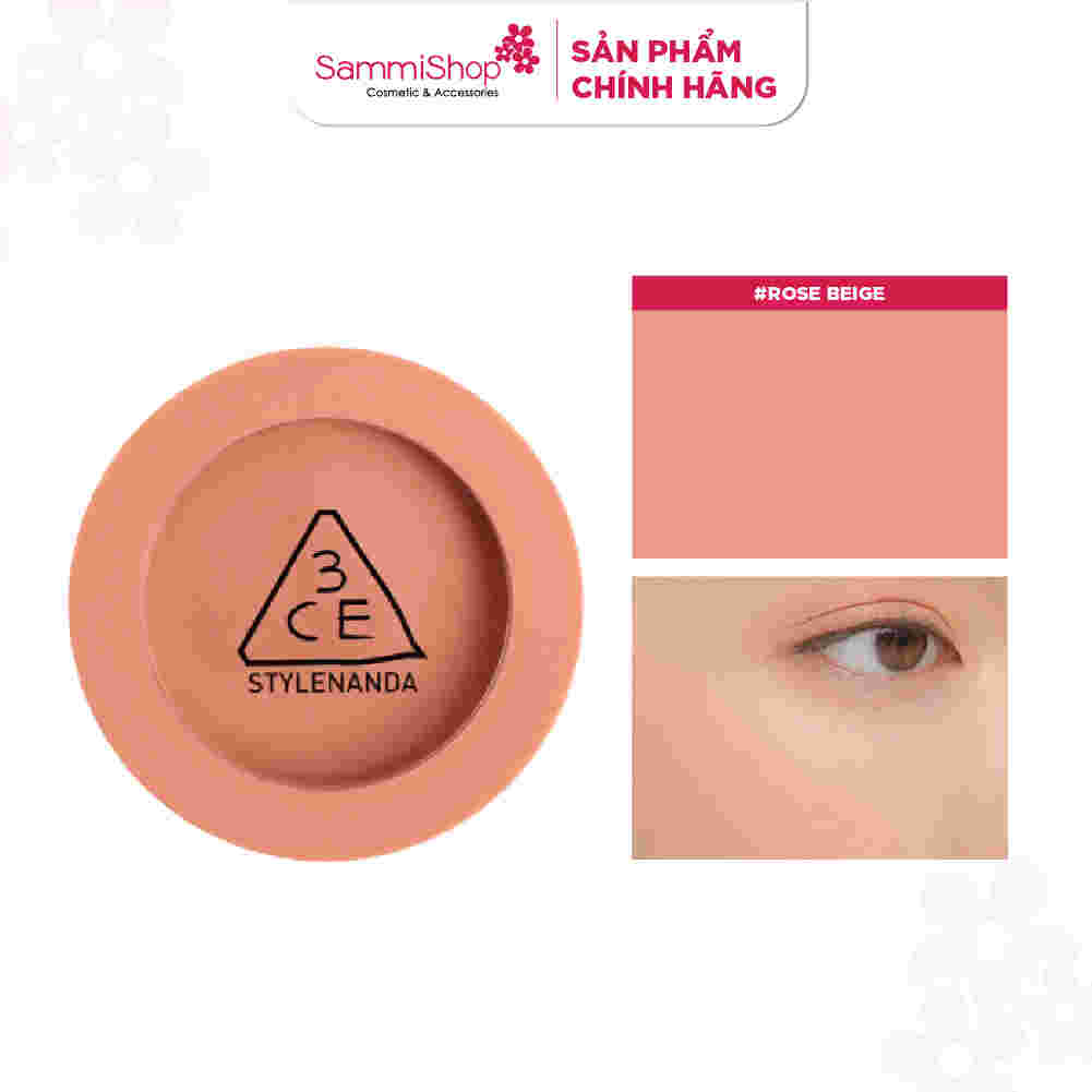 Phấn Má Hồng 3CE Mịn Lì (Mood Recipe Face Blush) Mono Pink