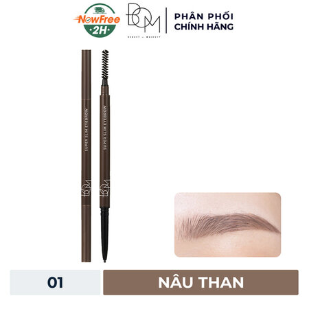 Chì Kẻ Mày B.O.M Siêu Mảnh (Super Slim Eyebrow) 01