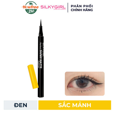 Kẻ Mắt Nước Silkygirl Không Lem, Không Thấm Nước (Perfect Sharp Matte) 1ml