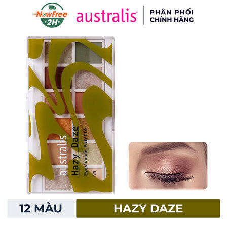Bảng Phấn Mắt Australis 12 Màu (Eyeshadow Palette) Hazy Daze