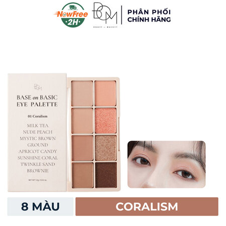 Phấn Mắt B.O.M 8 Ô (Base On Basic Eye Palette)