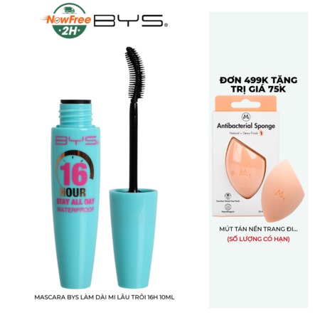Mascara BYS Làm Dài Mi Lâu Trôi 16h (16 Hour Lengthening Mascara Waterproof)